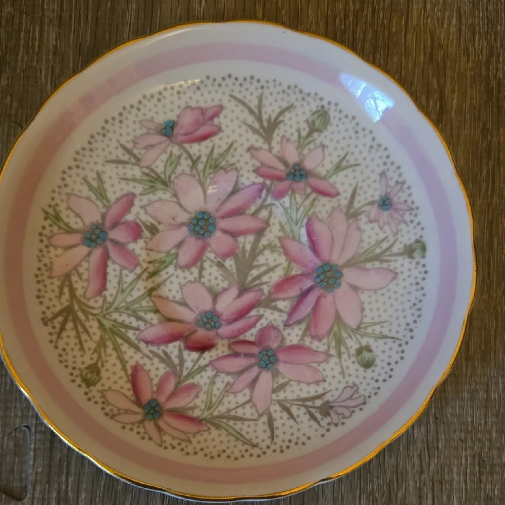 Elegant Pink and White Floral Wall Decor Plates